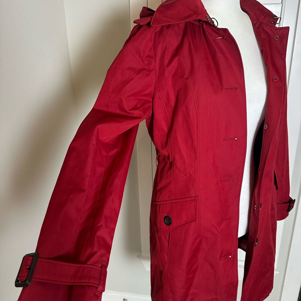 Michael kors Women's Red Button-Up Coat - Picture 3 of 13